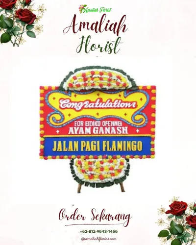 Bunga Papan Congratulation di Gantang